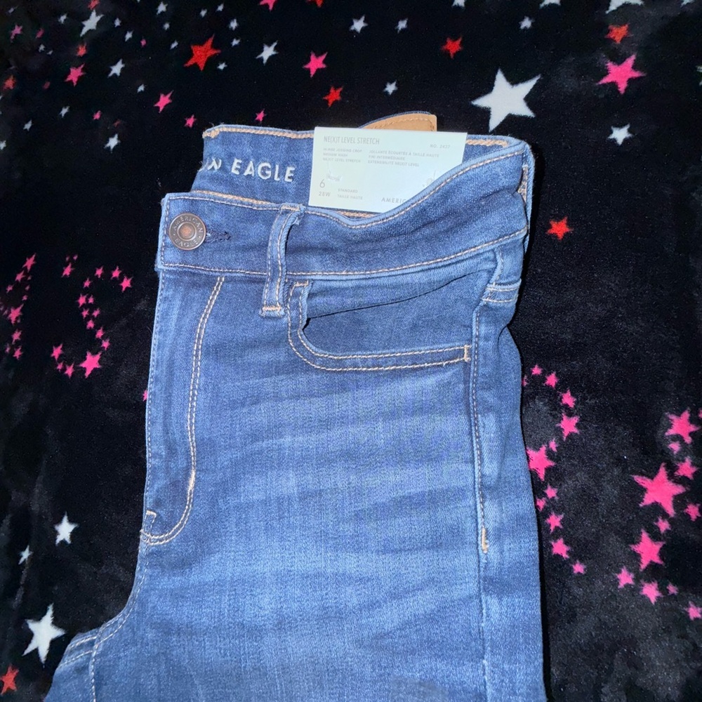 American Eagle Outfitters High Rise jeggings crop size 6 Regular NWT